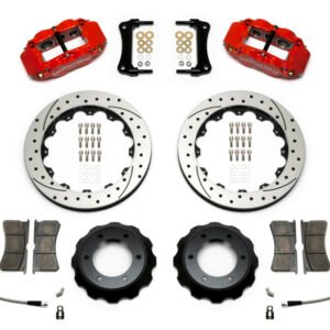 Wilwood Narrow Superlite Red 6R Front Kit 12.88in Drilled Rotor w/ Lines 05-15 Toyota Tacoma
