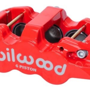 Wilwood Caliper-Forged Dynalite w/Dust Seal-Red 4.04in Pistons, 1.25in disc,
