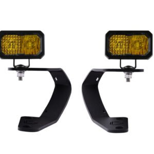 Diode Dynamics 10-21 Toyota 4Runner Stage Series 2in LED Ditch Light Kit - Yellow Pro Combo