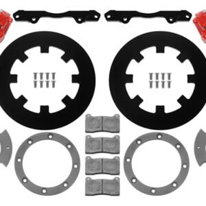 Wilwood 17-21 Can-Am X3RS Red 6-Piston Rear Kit 11.25in - Undrilled Rotors