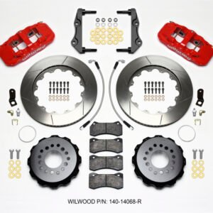 Wilwood AERO4 Rear Kit 14.25in Red 2014-Up Challenger w/Lines