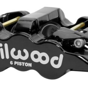 Wilwood Caliper - Aero-DS Forged Six-Piston Caliper Black 6.52in Piston 1.25in Rotor - Black