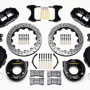 Wilwood Narrow Superlite 4R Rear P-Brk Kit 12.88in Drilled Small Ford 2.50in Offset