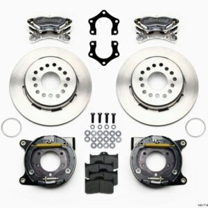 Wilwood Forged Dynalite P/S Park Brake Kit Polished Mopar/Dana 2.36in Off w/Snap Ring Bearing