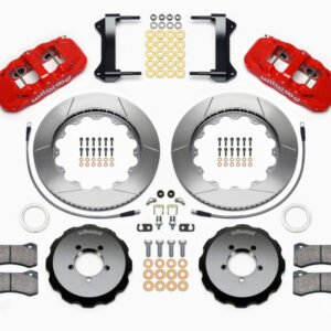 Wilwood AERO6 Front Hat Kit 14.00 Red 1999-2012 Subaru WRX w/Lines