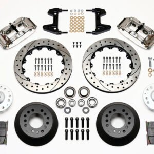Wilwood Narrow Superlite 6R Front Hub Kit 12.88in Drill Pol 74-80 Pinto/Mustang II Disc Spindle only