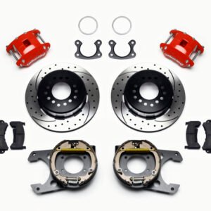 Wilwood D154 P/S P-B Kit Drilled-Red Small Ford 2.50in Offset