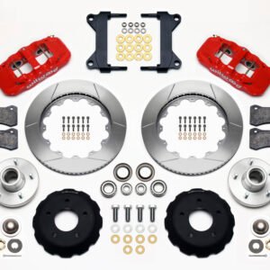 Wilwood AERO6 Front Hub Kit 14.00-Red Chevy C-10 60-87 CPP Drop Spindle