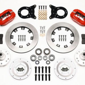 Wilwood Forged Dynalite Front Kit 12.19in Red 1970-1973 Mustang Disc & Drum Spindle