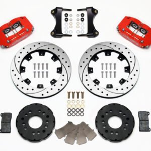 Wilwood Dynapro Radial Front Kit 12.19in Drilled Red 95-99 Mitsubishi Eclipse (*Line Kit Needed*)
