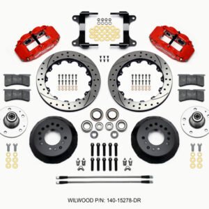 Wilwood Narrow Superlite 6R Front Hub Kit 12.88in Drill Red 82-92 Camaro//Firebird