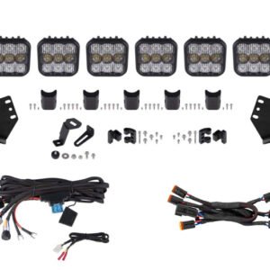 Diode Dynamics 20-Present Polaris RZR SS5 Pro CrossLink Roof - White Combo Lightbar Kit