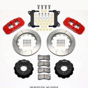Wilwood AERO6 Front Hat Kit 14.00 Red 63-87 C10 w/ Wilwood Pro Spindles