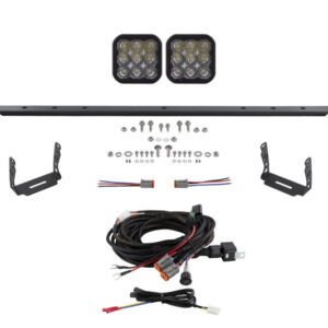 Diode Dynamics 14-23 Toyota 4Runner SS5 Stealth Grille LED 2-Pod Kit Sport - White Driving