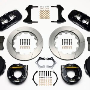 Wilwood AERO4 Rear P-Brake Kit 14.00in Mopar/Dana 2.36in Off w/Snap Ring Bearing