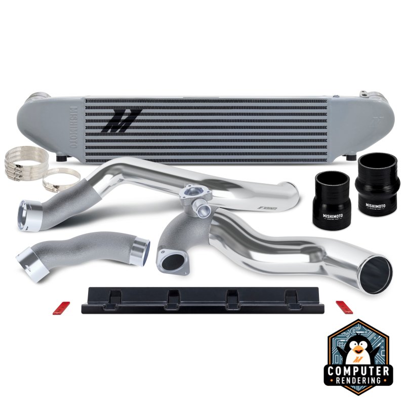 Mishimoto 2024+ Ford Mustang 2.3L EcoBoost Performance Intercooler Kit - Silver/Polished