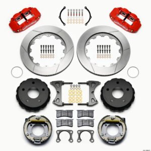 Wilwood Narrow Superlite 4R Rear P-Brk Kit 14.00in Red Big Ford New 2.38in Off Bronco 5 x 5.50