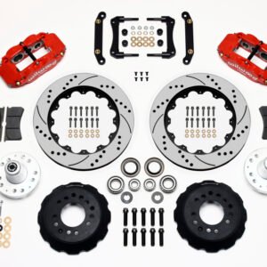 Wilwood Narrow Superlite 6R Front Hub Kit 14.00in Drill Red 70-78 Camaro