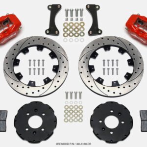 Wilwood Forged Dynalite Front Hat Kit 12.19in Drilled Red 90-99 Civic w/240 mm Disc