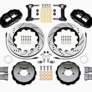 Wilwood Narrow Superlite 6R Front Hat Kit 14.00in Drilled 1999-2012 Subaru WRX w/Lines
