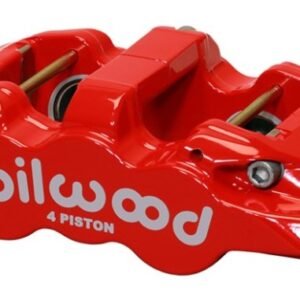 Wilwood Caliper-Aero4-R/H - Red 1.88/1.62in Pistons 1.25in Disc