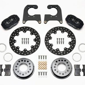 Wilwood Forged Dynalite Rear Drag Kit Drilled Rotor Ford 8.8 Special w/2.50in Offset-5 Lug