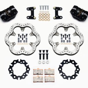 Wilwood GP320 Front Kit Top Mount 10.50in SuperAlloy Vntd Rtr Asph Midget