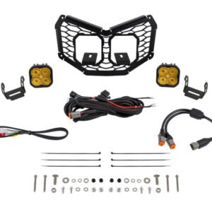 Diode Dynamics 17-24 Can-Am Maverick X3 Stage Series LED Grille Kit - Sport Yellow Fog