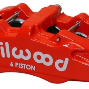 Wilwood Caliper-Forged Dynapro 6 5.25in Mount-Red-L/H 1.62/1.12/1.12in Pistons 0.81in Disc