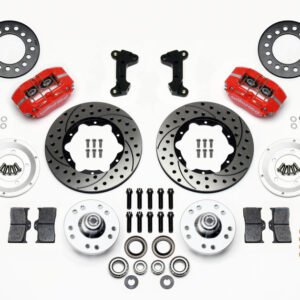 Wilwood Dynapro Dust-Boot Front Kit 11.00in Drilled-Red 74-80 Pinto/Mustang II Disc Spindle only