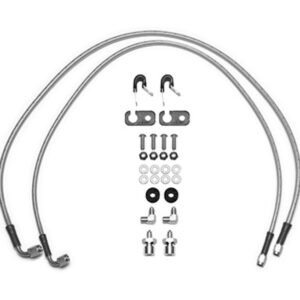 Wilwood 18-22 Jeep JL Flexline Kit 33in -3 M10-1.0 IF 1/8-27 NPT Straight 90 Degree