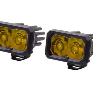 Diode Dynamics Stage Series 2 In LED Pod Sport - Yellow Spot Standard ABL (Pair)