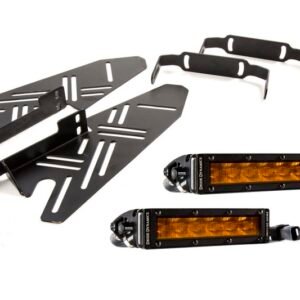 Diode Dynamics 17-19 Ford Raptor SS Fog Kit SS 6.0 In - Amber Wide