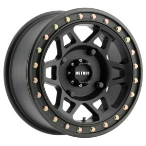 Method MR405 UTV Beadlock 15x7 / 5+2/38mm Offset / 4x156 / 132mm CB Matte Black Wheel