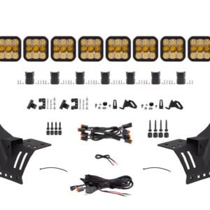 Diode Dynamics Jeep JL SS5 Sport CrossLink Windshield - Yellow Combo Lightbar Kit