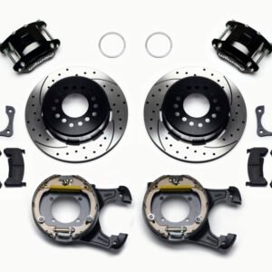 Wilwood D154 P/S Park Brake Kit Drilled 12 Bolt 2.81in Offset Staggered Shock