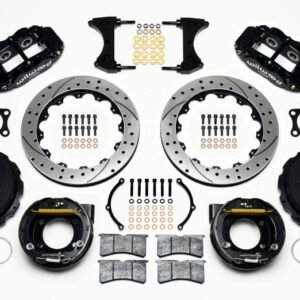 Wilwood Narrow Superlite 4R Rear P-Brk Kit 12.88in Drilled Big Ford Old Style 2.36in Offset