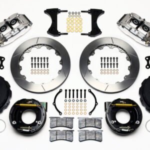 Wilwood Narrow Superlite 4R Rear P-Brk Kit 12.88in Polished Big Ford New Style 2.50in Offset