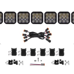 Diode Dynamics SS5 Pro Universal CrossLink 7-Pod Lightbar - White Driving