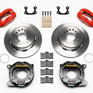 Wilwood Forged Dynalite P/S Park Brake Kit Red Small Ford 2.50in Offset