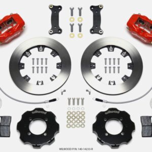 Wilwood Forged Dynalite Front Hat Kit 12.19in Red 2016-Up Mazda MX5 Miata w/ Lines