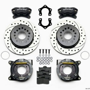 Wilwood Forged Dynalite P/S Park Brake Kit Drilled Mopar/Dana 2.50in Off w/Snap Ring Bearing