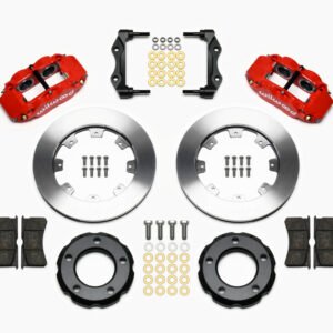 Wilwood Narrow Superlite 4R Front Kit 12.19in Drilled Red 82-86 Jeep CJ