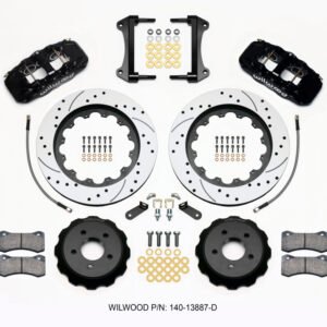Wilwood AERO6 Front Hat Kit 15.00 Drilled 15-23 Mustang w/Lines
