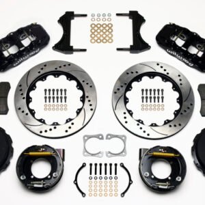 Wilwood AERO4 Rear P-Brake Kit 14.00in Drilled Chevy 12 Bolt-Spec 3.15in Bearing