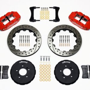Wilwood Narrow Superlite 6R Front Hat Kit 12.88in Drill Red Honda S2000