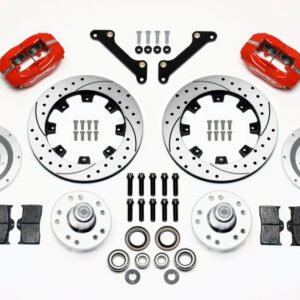 Wilwood Forged Dynalite Front Kit 12.19in Drilled Red 70-78 Camaro