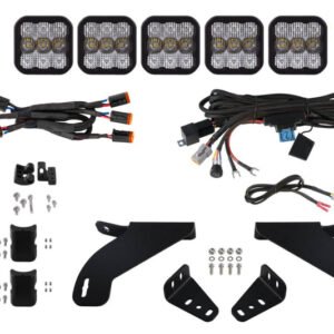 Diode Dynamics 21-22 Ford F-150 SS5 Grille CrossLink Lightbar Kit- Pro White Combo