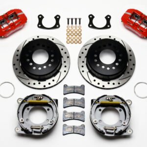 Wilwood Dynapro Low-Profile 11.00in P-Brake Kit Drill-Red New Big Ford 2.36in Offset