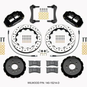 Wilwood Narrow Superlite 6R Front Hat Kit 12.88in Drilled 2014-2015 Mini Cooper w/Lines